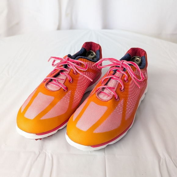 FootJoy Orange and Pink Golf Athletic Shoes - Picture 1 of 8
